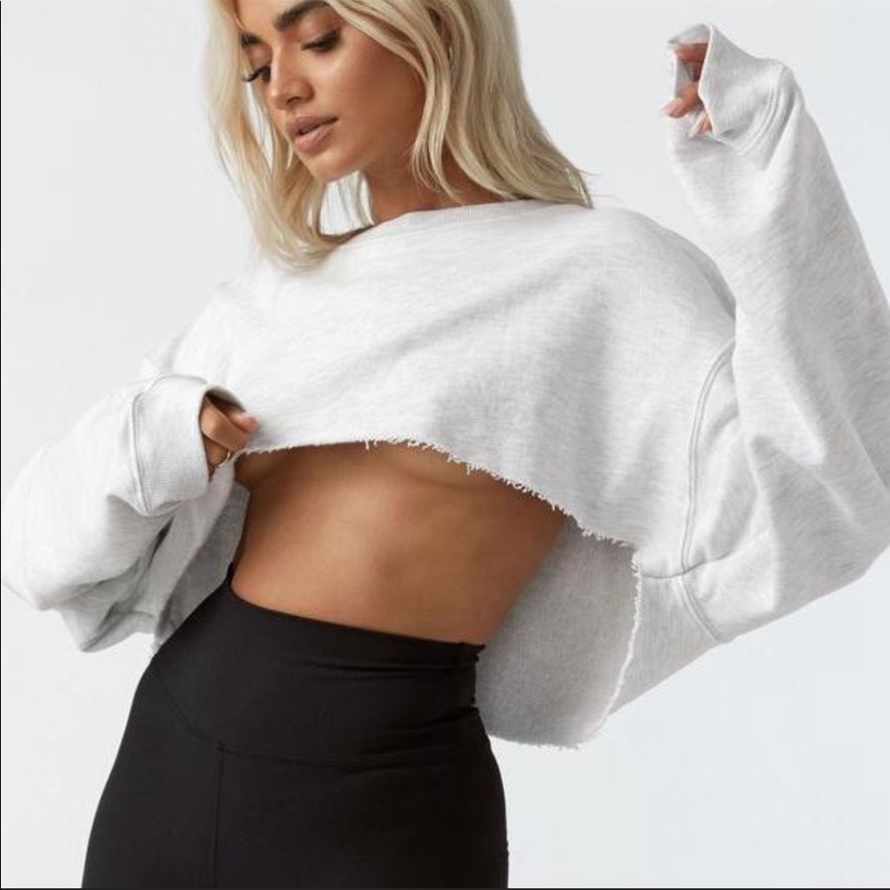 EUC🤍JOAH BROWN🤍RARE DISCONTINUED CROPPED SWEATSHIRT - Picture 1 of 16